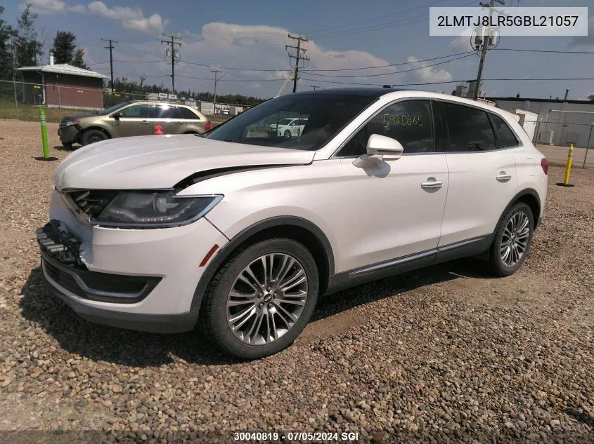 2016 Lincoln Mkx Reserve VIN: 2LMTJ8LR5GBL21057 Lot: 30040819