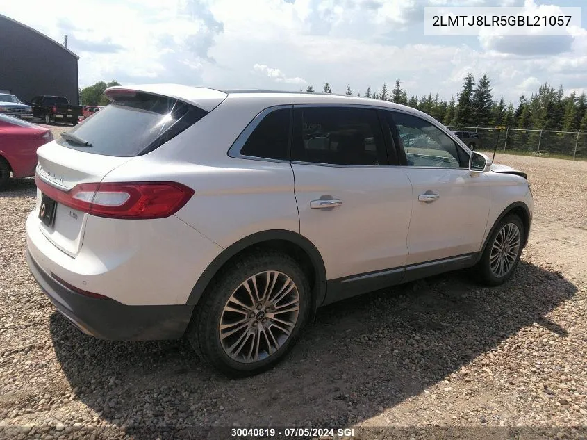 2016 Lincoln Mkx Reserve VIN: 2LMTJ8LR5GBL21057 Lot: 30040819