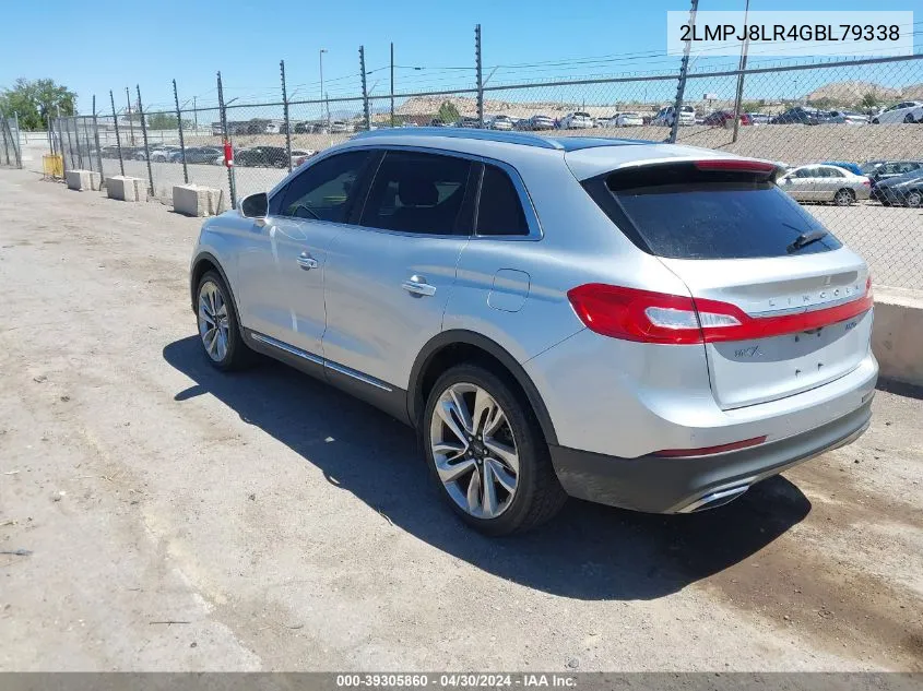 2LMPJ8LR4GBL79338 2016 Lincoln Mkx Reserve