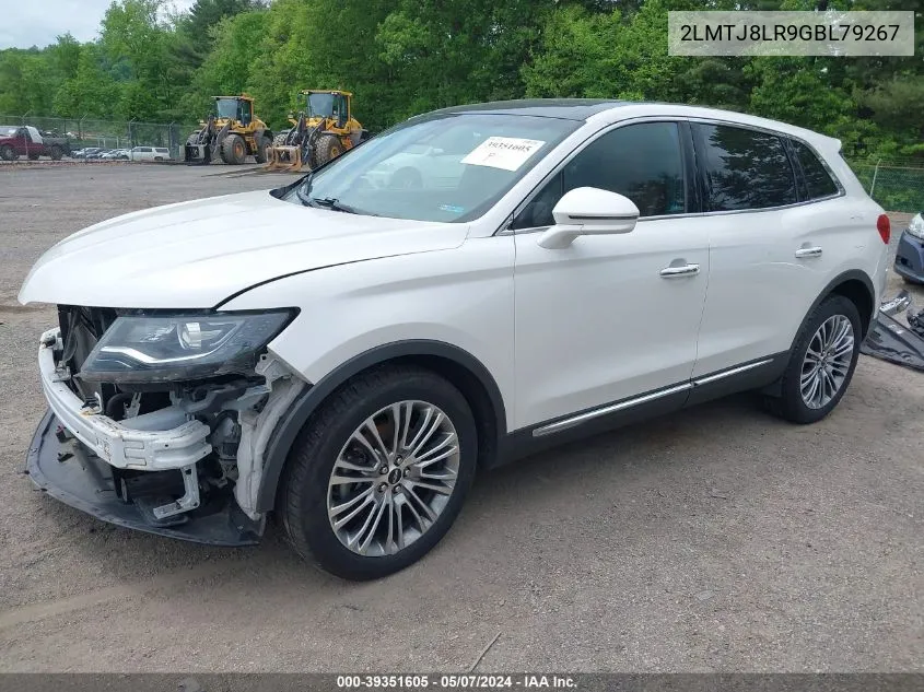 2LMTJ8LR9GBL79267 2016 Lincoln Mkx Reserve