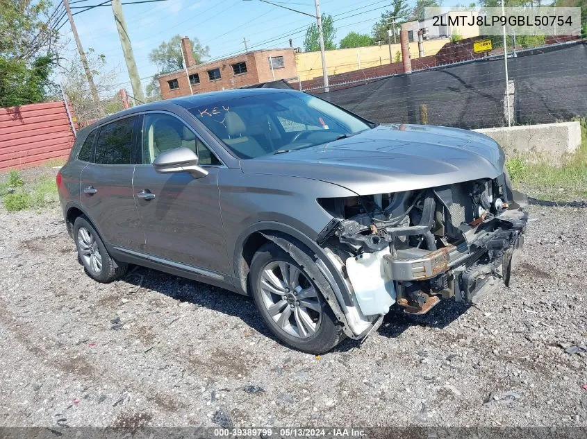 2LMTJ8LP9GBL50754 2016 Lincoln Mkx Reserve