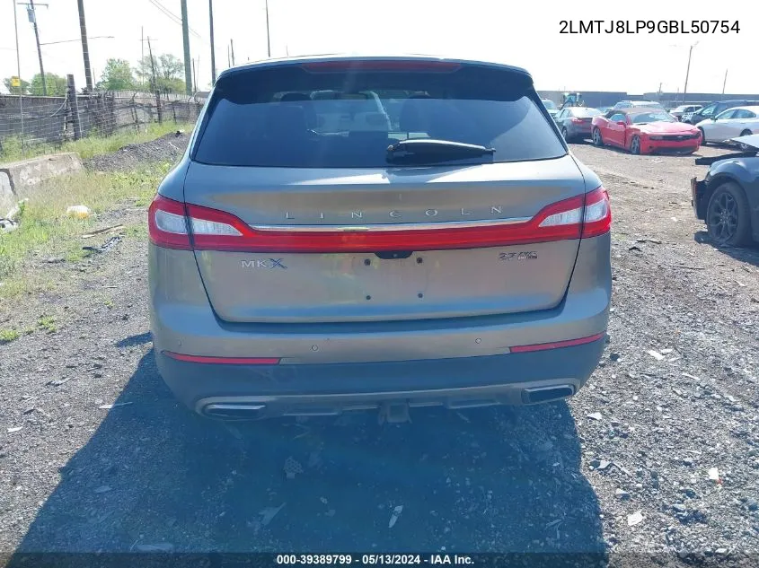 2LMTJ8LP9GBL50754 2016 Lincoln Mkx Reserve