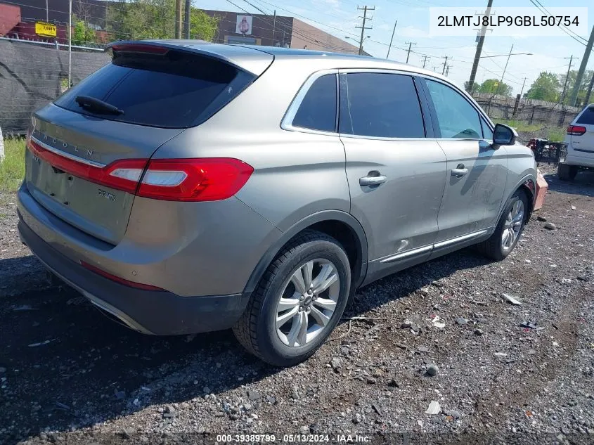 2LMTJ8LP9GBL50754 2016 Lincoln Mkx Reserve