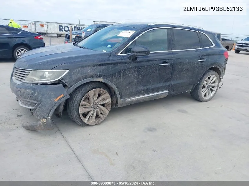 2LMTJ6LP9GBL62133 2016 Lincoln Mkx Reserve