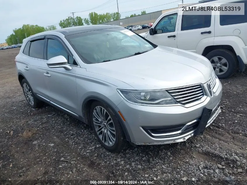 2016 Lincoln Mkx Reserve VIN: 2LMTJ8LR4GBL53319 Lot: 39391354