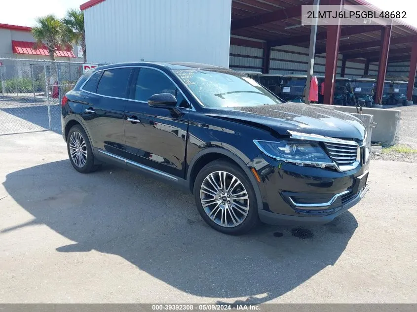 2016 Lincoln Mkx Reserve VIN: 2LMTJ6LP5GBL48682 Lot: 39392308