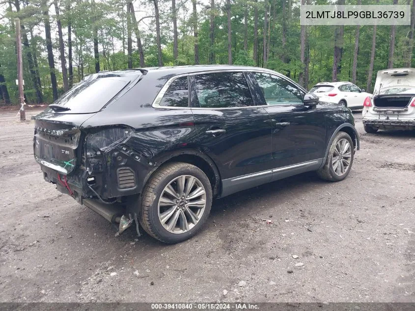 2LMTJ8LP9GBL36739 2016 Lincoln Mkx Reserve