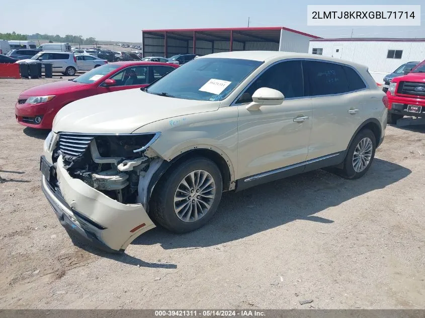 2LMTJ8KRXGBL71714 2016 Lincoln Mkx Select