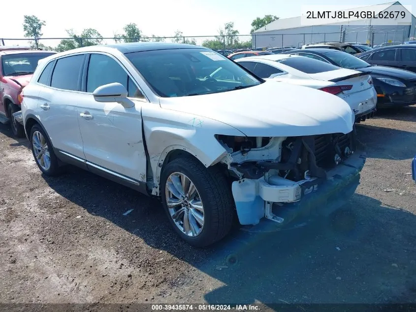 2LMTJ8LP4GBL62679 2016 Lincoln Mkx Reserve