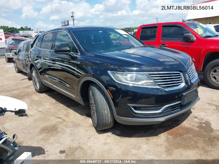 2016 Lincoln Mkx Reserve VIN: 2LMTJ8LR8GBL56014 Lot: 39449727