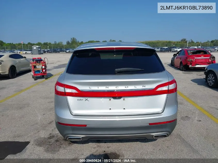 2016 Lincoln Mkx Select VIN: 2LMTJ6KR1GBL73890 Lot: 39450624