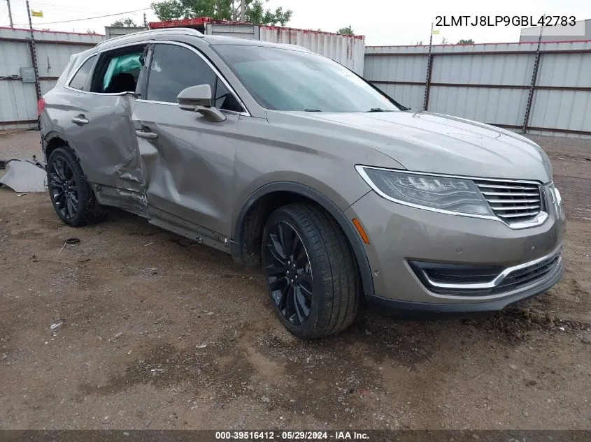 2016 Lincoln Mkx Reserve VIN: 2LMTJ8LP9GBL42783 Lot: 39516412