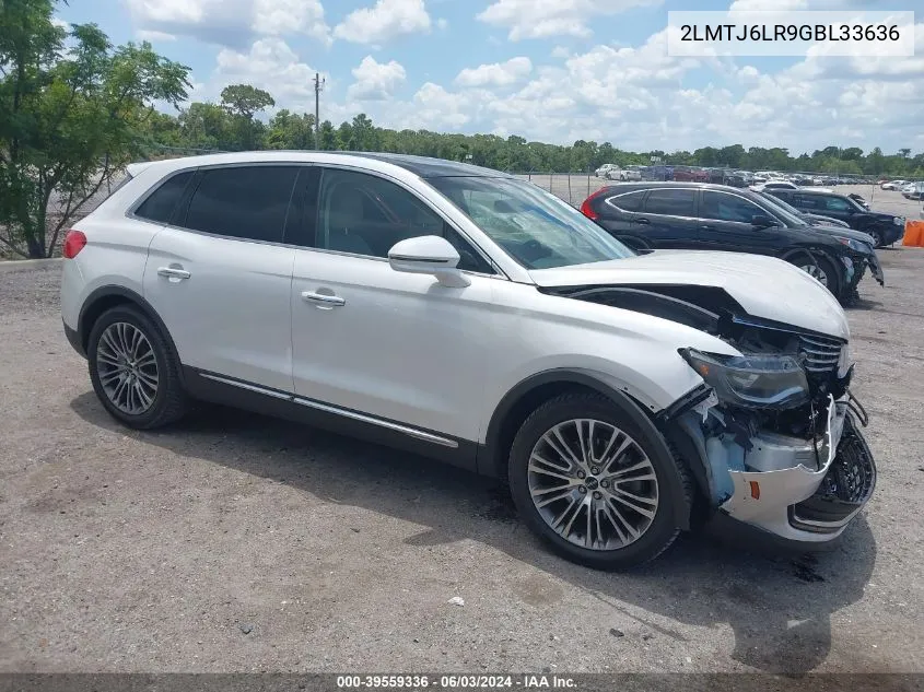 2LMTJ6LR9GBL33636 2016 Lincoln Mkx Reserve