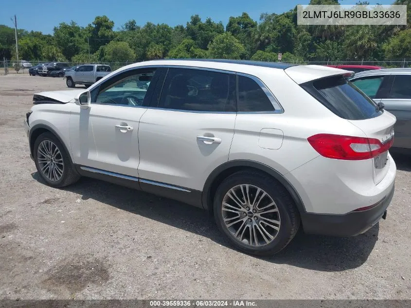 2LMTJ6LR9GBL33636 2016 Lincoln Mkx Reserve