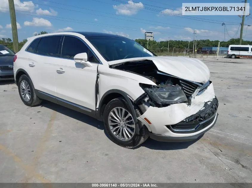 2016 Lincoln Mkx Select VIN: 2LMTJ8KPXGBL71341 Lot: 39561140