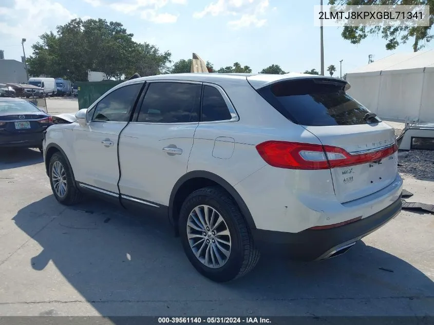 2LMTJ8KPXGBL71341 2016 Lincoln Mkx Select