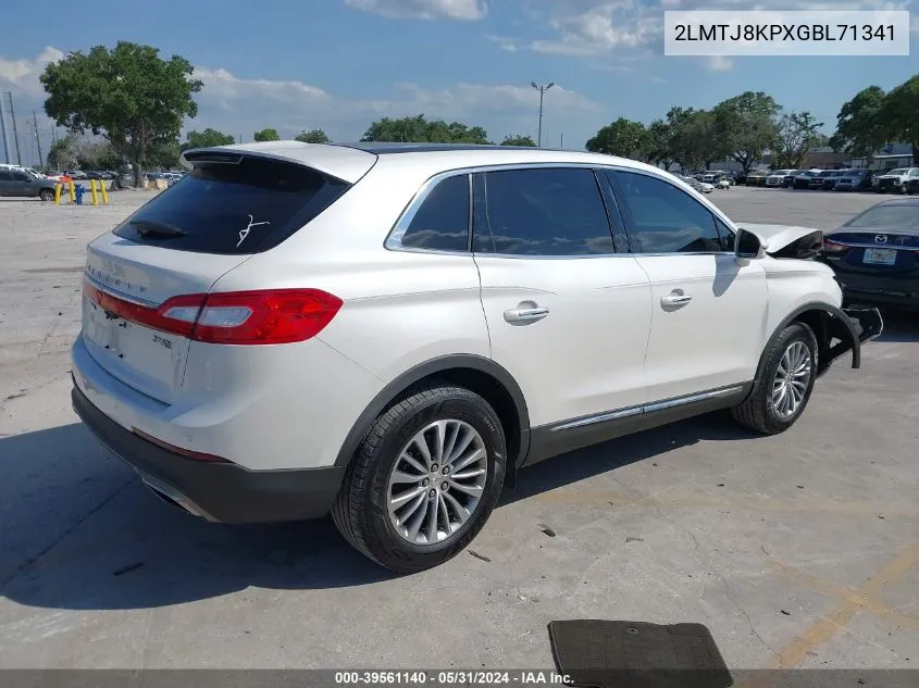 2LMTJ8KPXGBL71341 2016 Lincoln Mkx Select