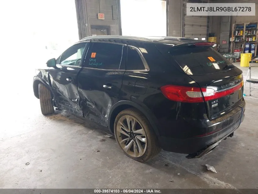 2LMTJ8LR9GBL67278 2016 Lincoln Mkx Reserve