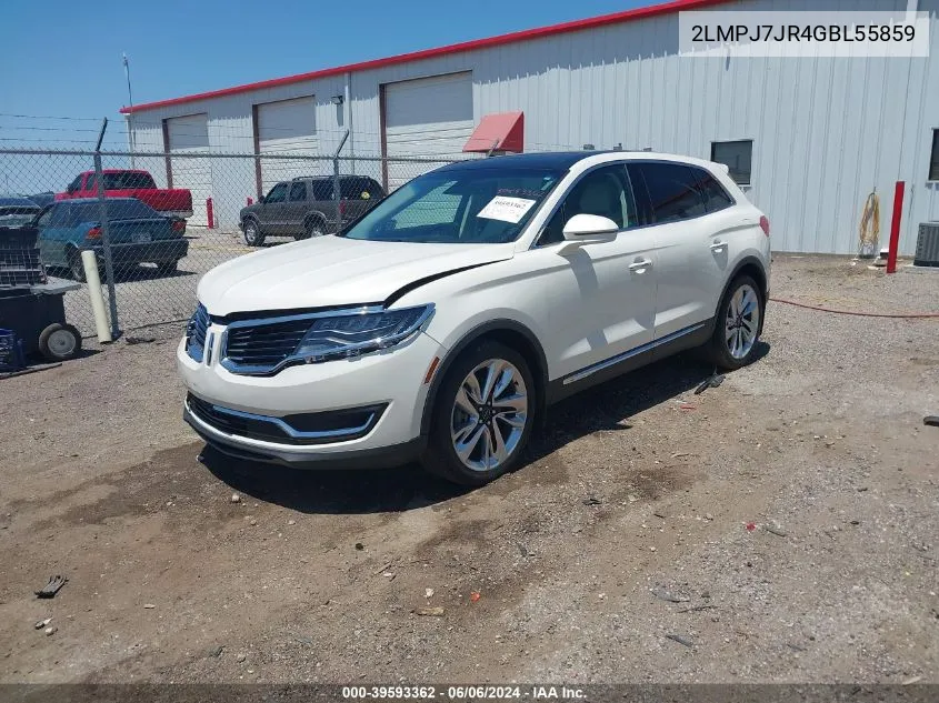 2016 Lincoln Mkx Black Label VIN: 2LMPJ7JR4GBL55859 Lot: 39593362