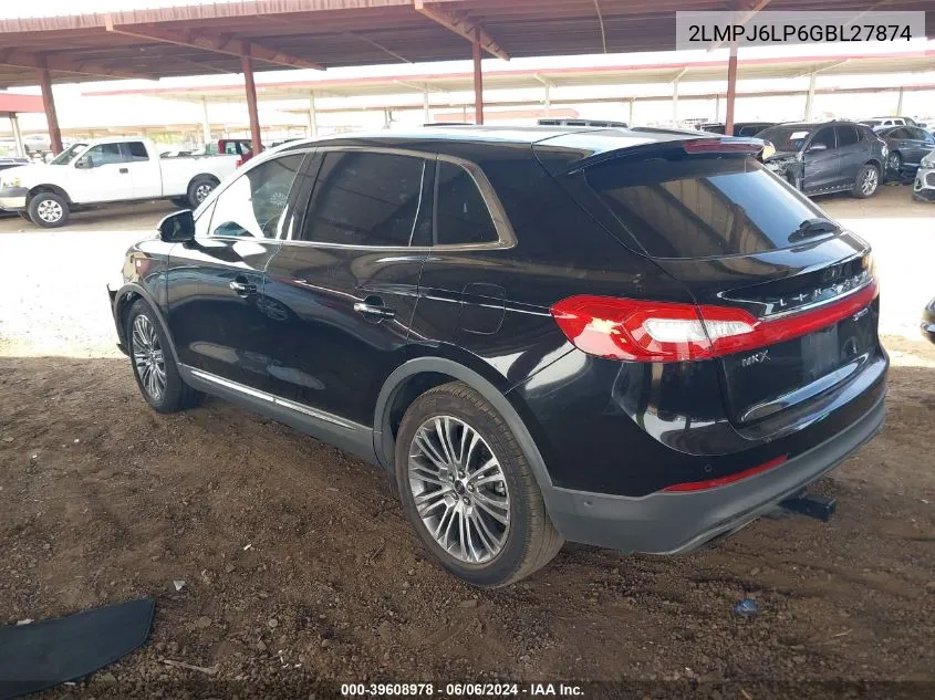 2LMPJ6LP6GBL27874 2016 Lincoln Mkx Reserve