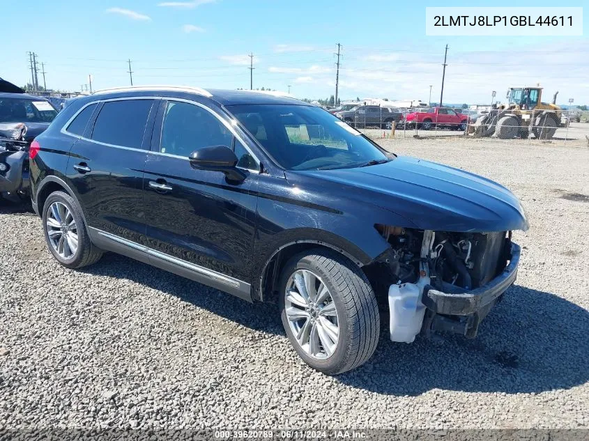 2016 Lincoln Mkx Reserve VIN: 2LMTJ8LP1GBL44611 Lot: 39620789