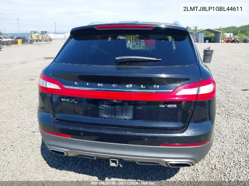 2LMTJ8LP1GBL44611 2016 Lincoln Mkx Reserve