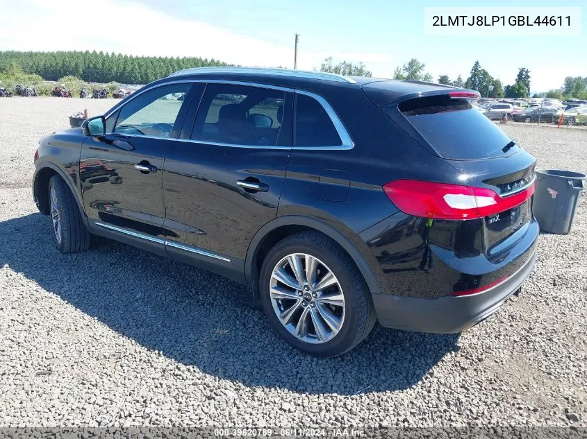 2LMTJ8LP1GBL44611 2016 Lincoln Mkx Reserve