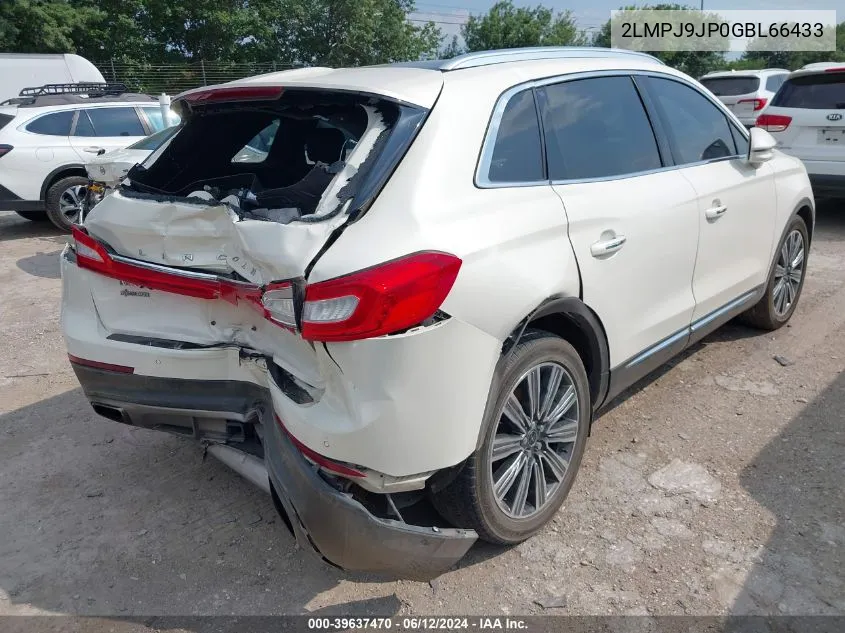 2016 Lincoln Mkx Black Label VIN: 2LMPJ9JP0GBL66433 Lot: 39637470