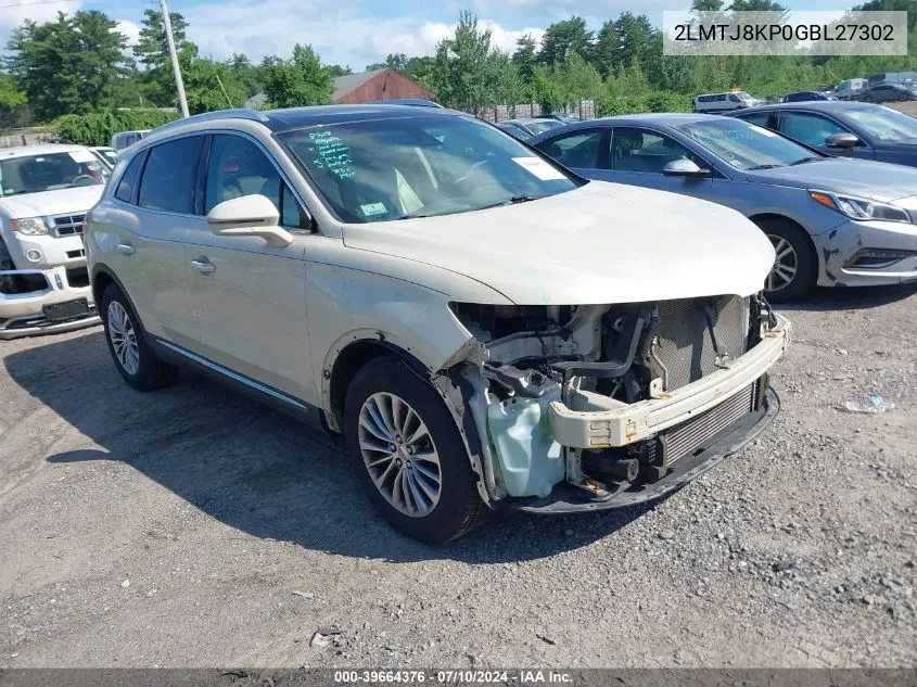 2016 Lincoln Mkx Select VIN: 2LMTJ8KP0GBL27302 Lot: 39664376