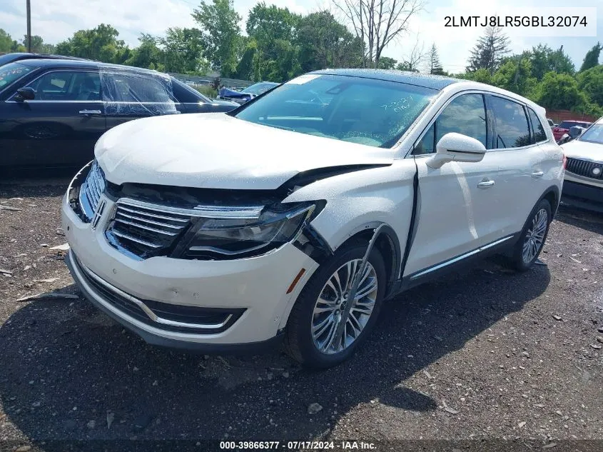 2LMTJ8LR5GBL32074 2016 Lincoln Mkx Reserve