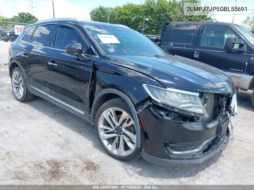 2016 Lincoln Mkx Black Label VIN: 2LMPJ7JP5GBL55691 Lot: 39887594