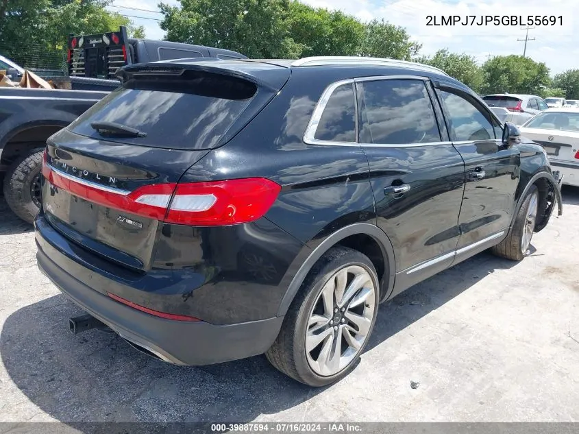 2LMPJ7JP5GBL55691 2016 Lincoln Mkx Black Label