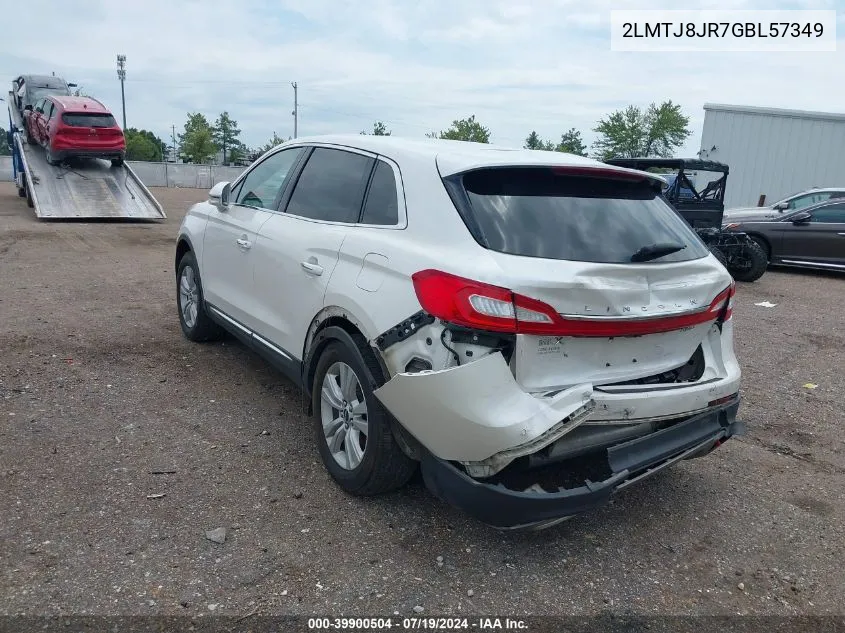 2016 Lincoln Mkx Premiere VIN: 2LMTJ8JR7GBL57349 Lot: 39900504