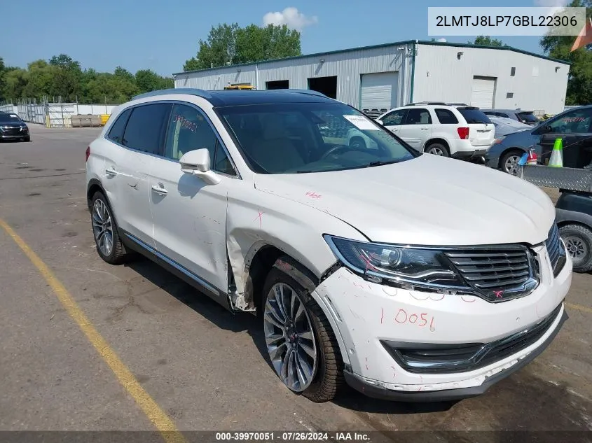 2016 Lincoln Mkx Reserve VIN: 2LMTJ8LP7GBL22306 Lot: 39970051