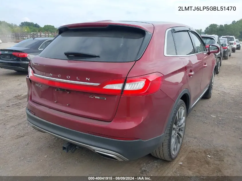 2LMTJ6LP5GBL51470 2016 Lincoln Mkx Reserve