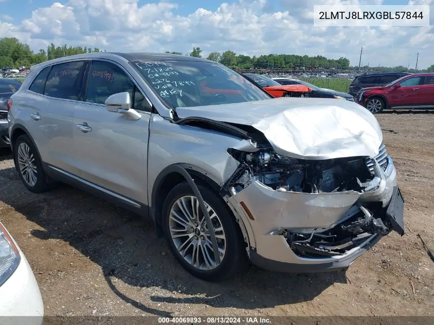 2LMTJ8LRXGBL57844 2016 Lincoln Mkx Reserve