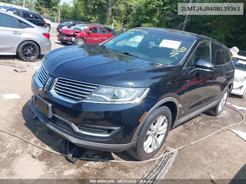 2LMTJ6JR4GBL39363 2016 Lincoln Mkx Premiere