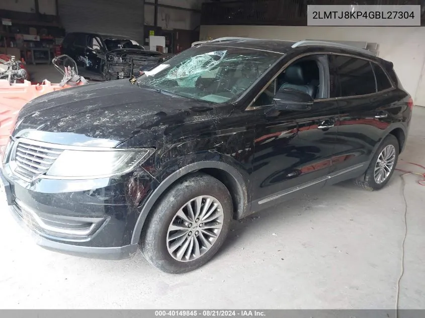 2LMTJ8KP4GBL27304 2016 Lincoln Mkx Select