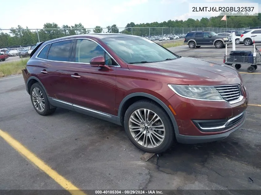 2LMTJ6LR2GBL32537 2016 Lincoln Mkx Reserve