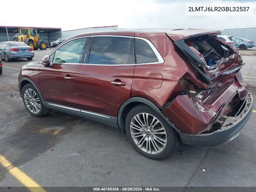 2LMTJ6LR2GBL32537 2016 Lincoln Mkx Reserve