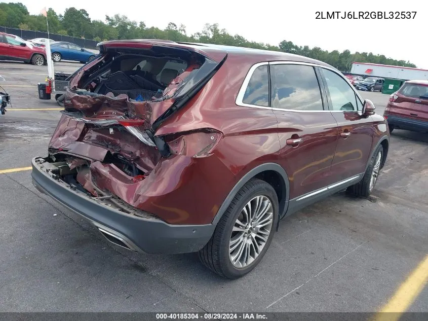 2LMTJ6LR2GBL32537 2016 Lincoln Mkx Reserve