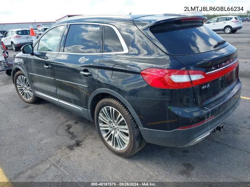 2LMTJ8LR6GBL66234 2016 Lincoln Mkx Reserve