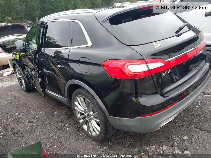 2LMTJ8LP1GBL42065 2016 Lincoln Mkx Reserve