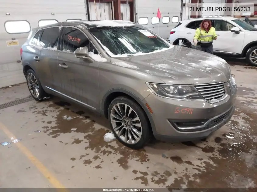 2LMTJ8LP0GBL56233 2016 Lincoln Mkx Reserve