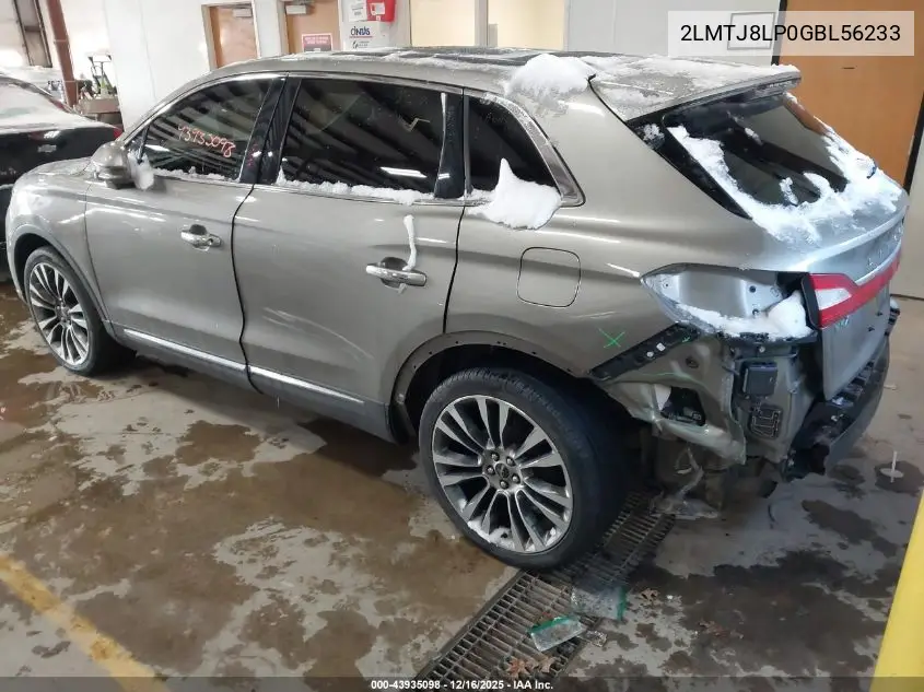 2LMTJ8LP0GBL56233 2016 Lincoln Mkx Reserve