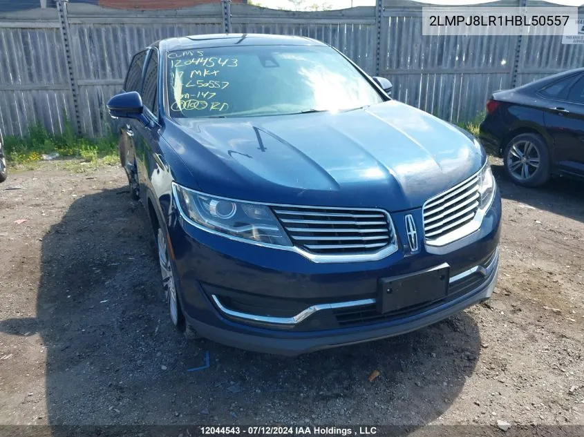 2017 Lincoln Mkx Reserve VIN: 2LMPJ8LR1HBL50557 Lot: 12044543