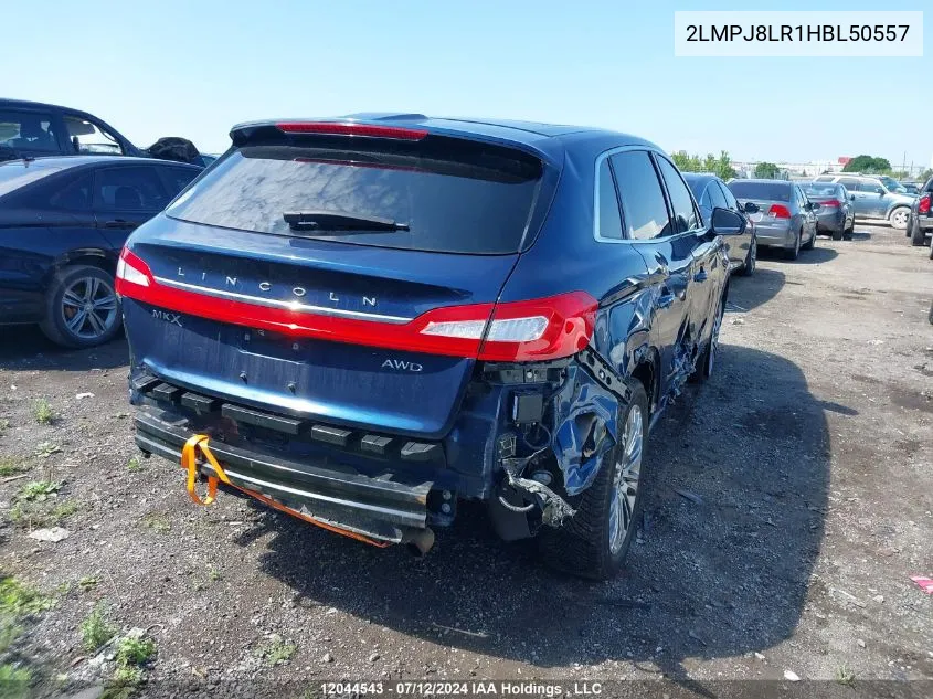 2017 Lincoln Mkx Reserve VIN: 2LMPJ8LR1HBL50557 Lot: 12044543