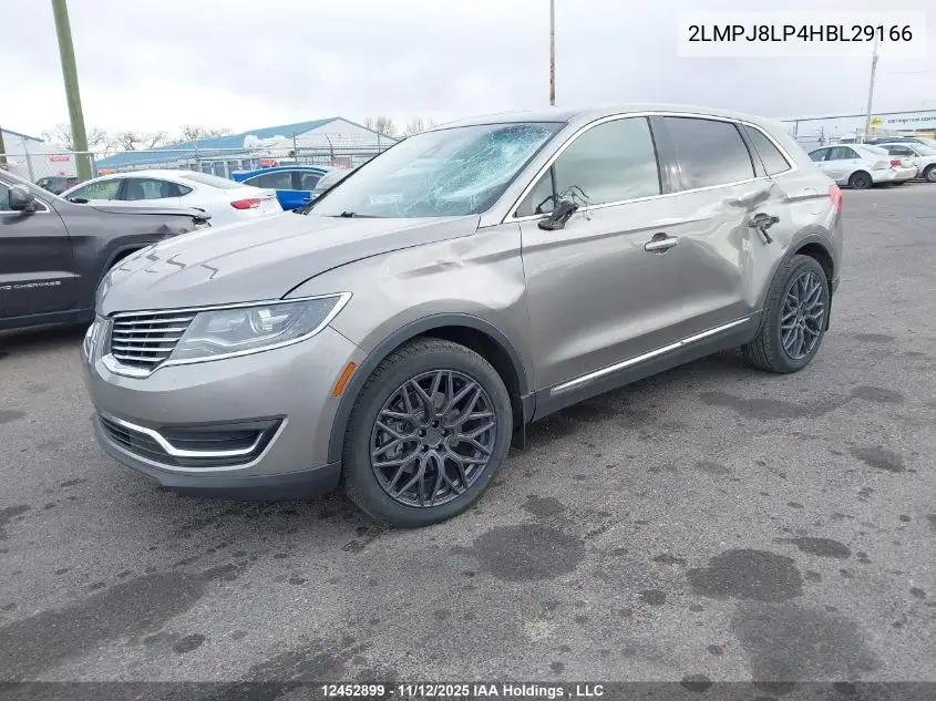 2LMPJ8LP4HBL29166 2017 Lincoln Mkx Reserve