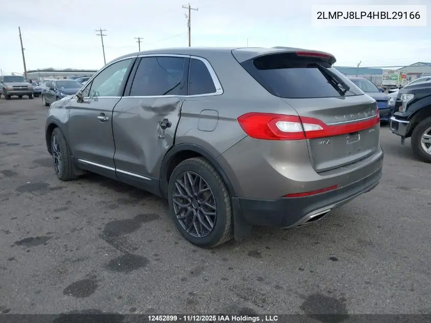 2LMPJ8LP4HBL29166 2017 Lincoln Mkx Reserve