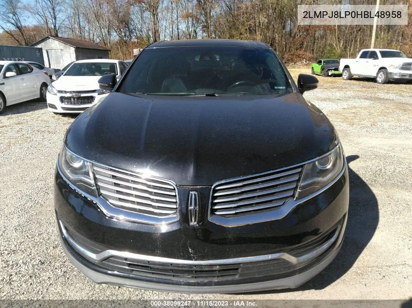 2LMPJ8LP0HBL48958 2017 Lincoln Mkx Reserve